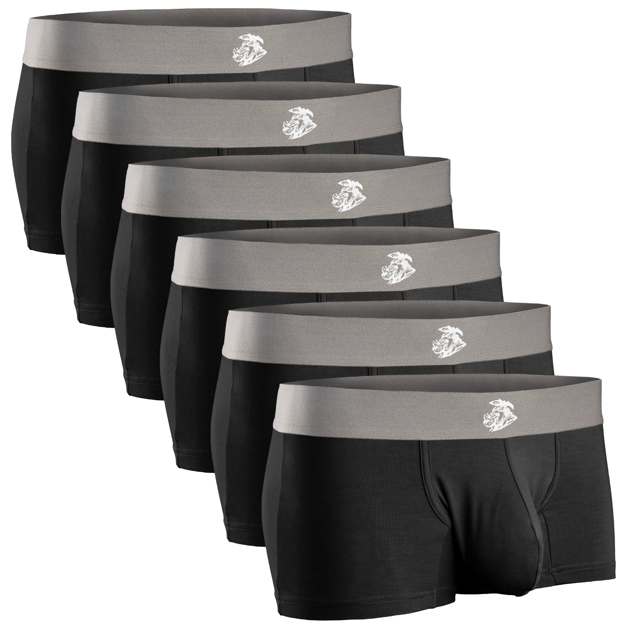 Modal 3in Boxer Briefs No Fly 6pk Black