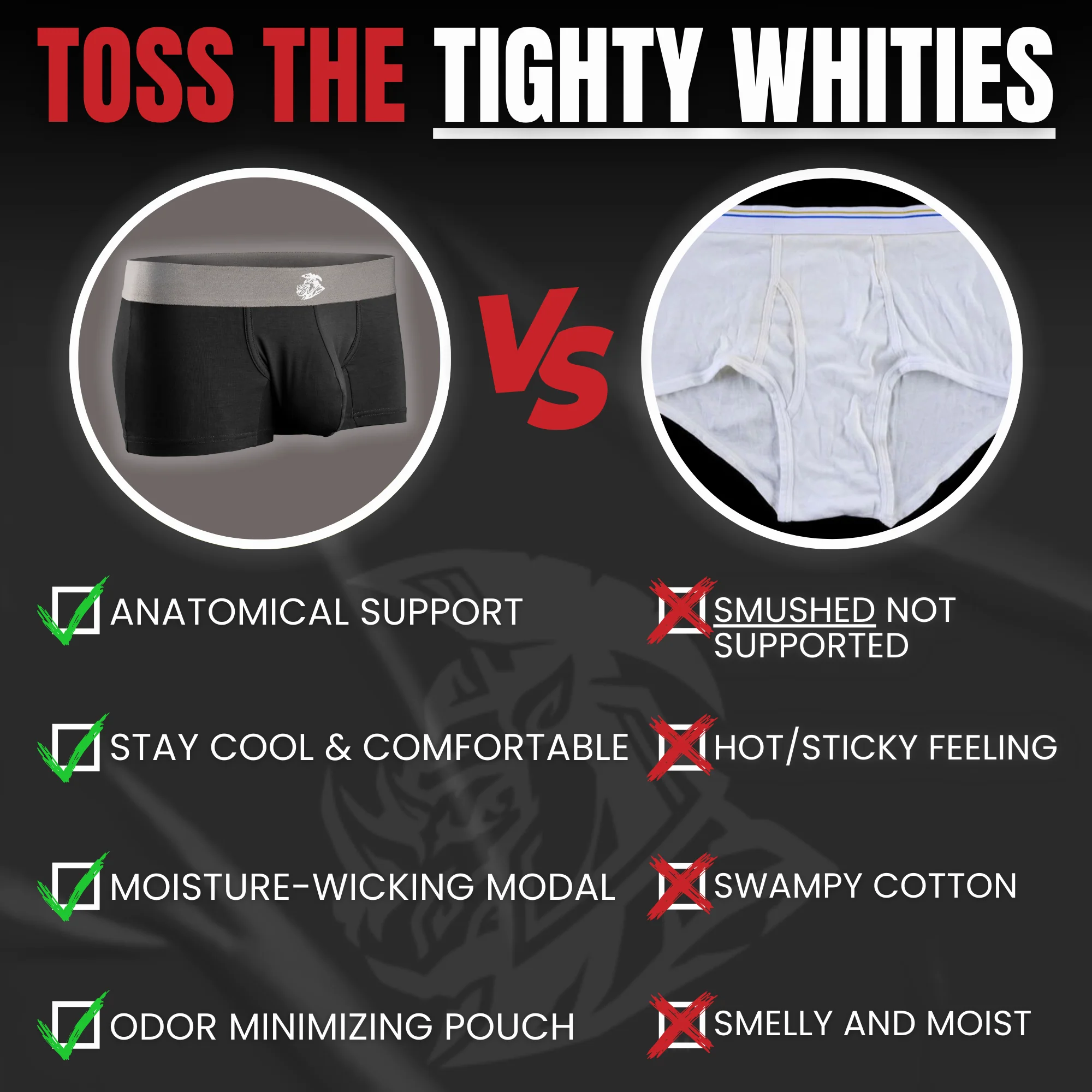 Modal 3in Boxer Briefs No Fly 6pk Black - Image 5