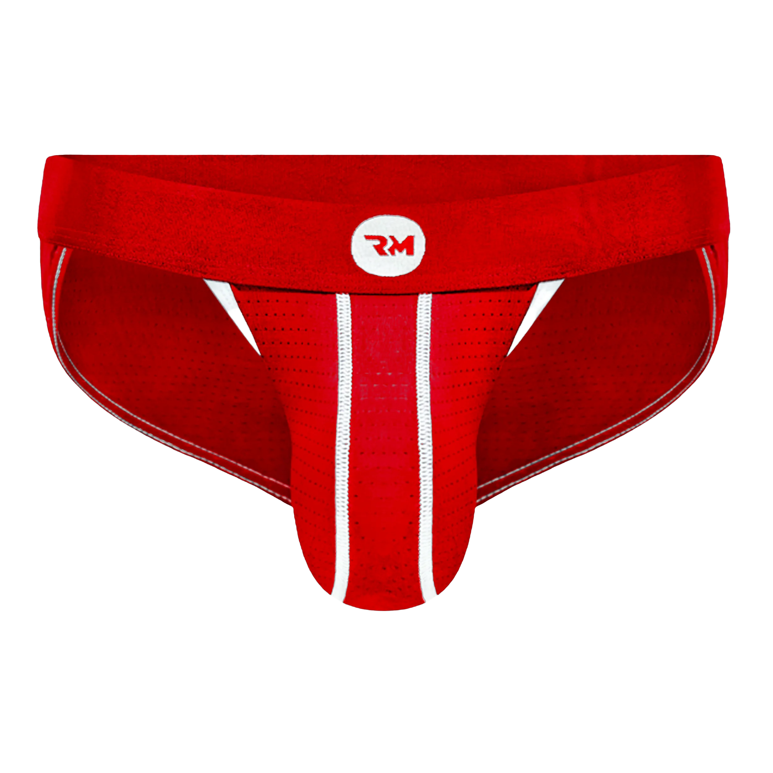 Nylon 0in Mesh Bikini Briefs No Fly 1pk Red