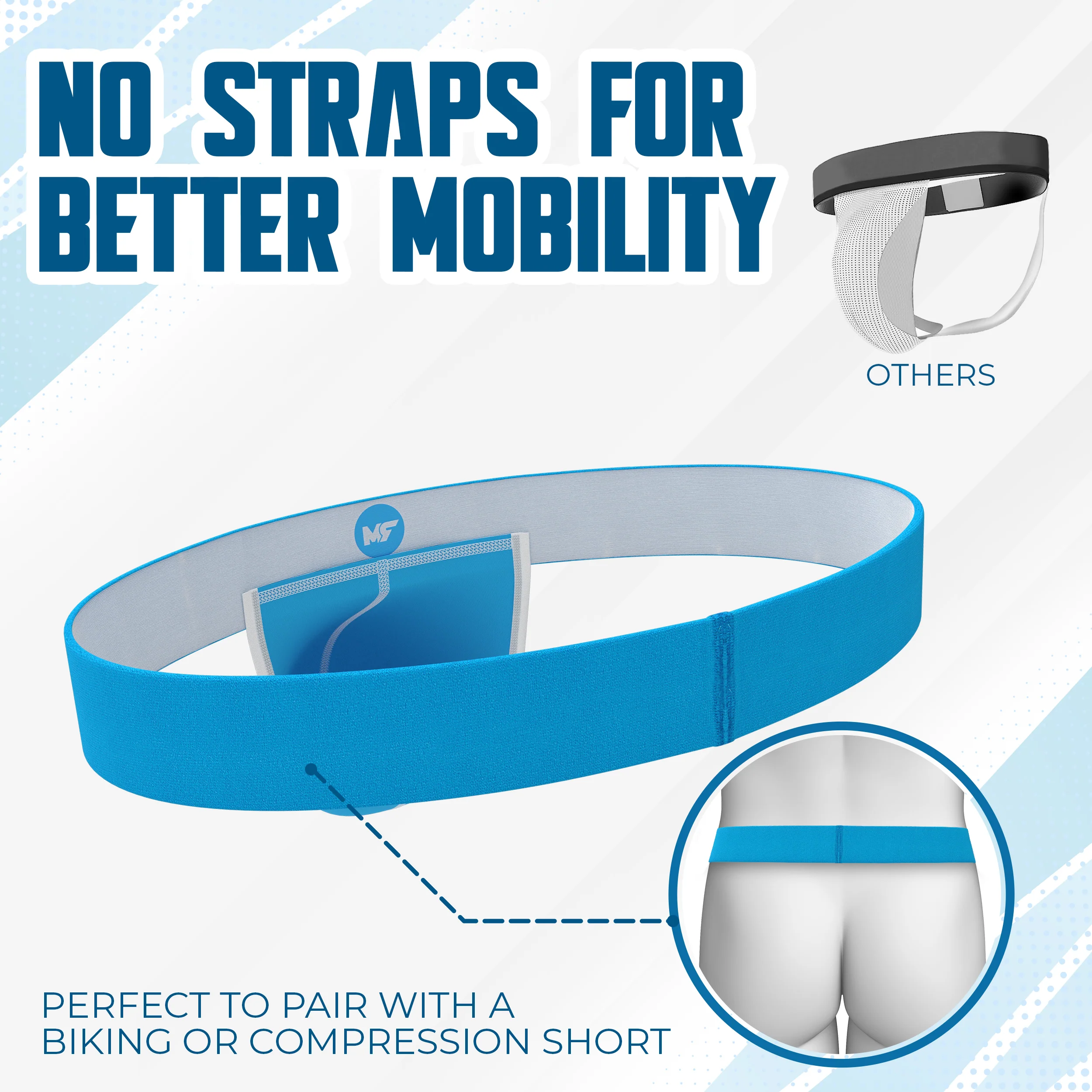 Nylon 0in Strapless Jocks No Fly 1pk Cyan - Image 5