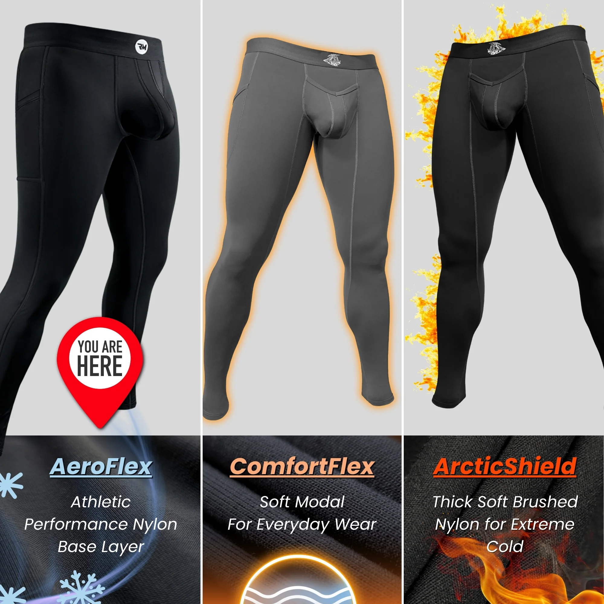 Nylon 28in Leggings No Fly 2pk Black/Camo - Image 4