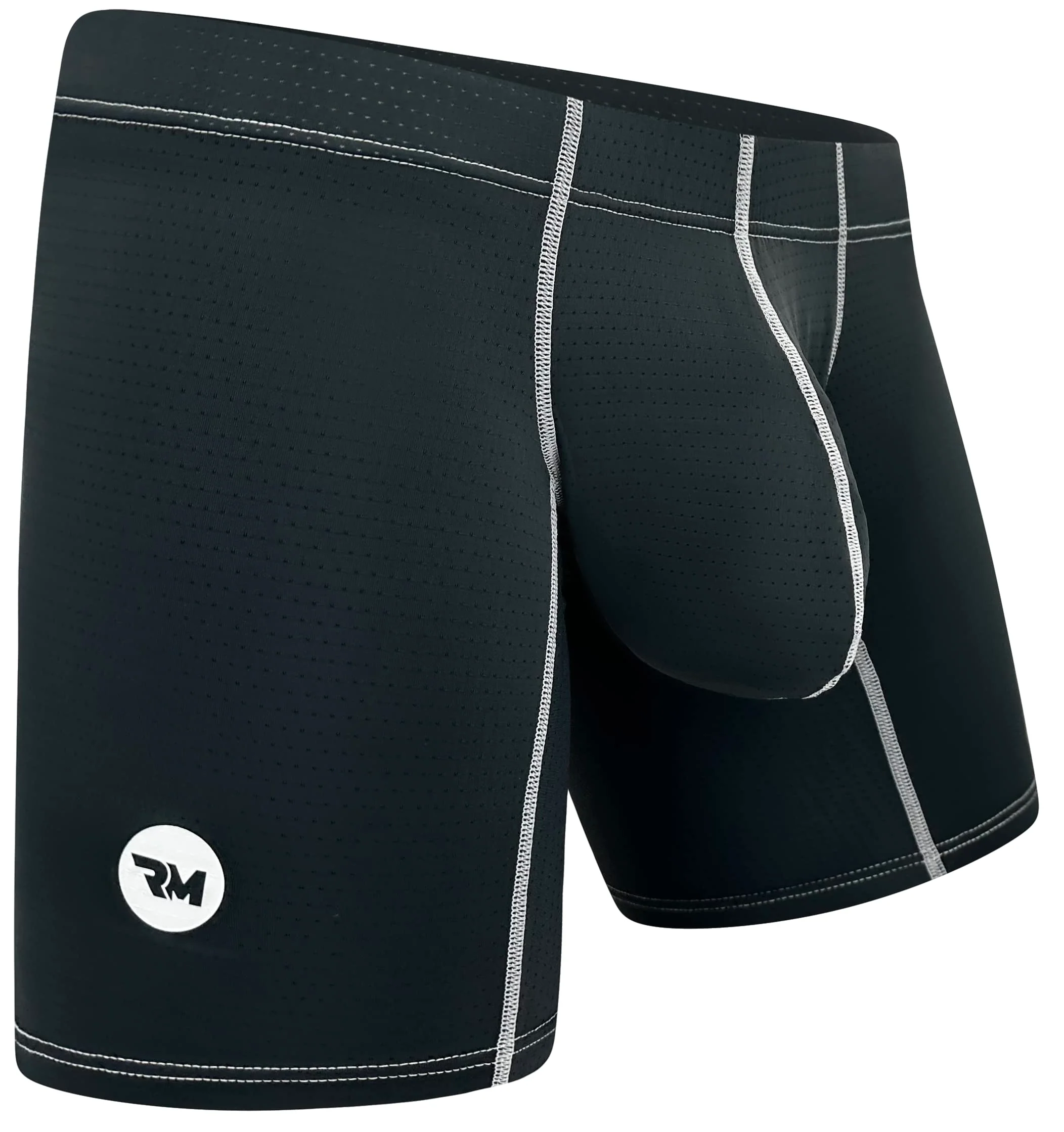 Nylon 7in Boxer Briefs No Fly 1pk Gunmetal Gray