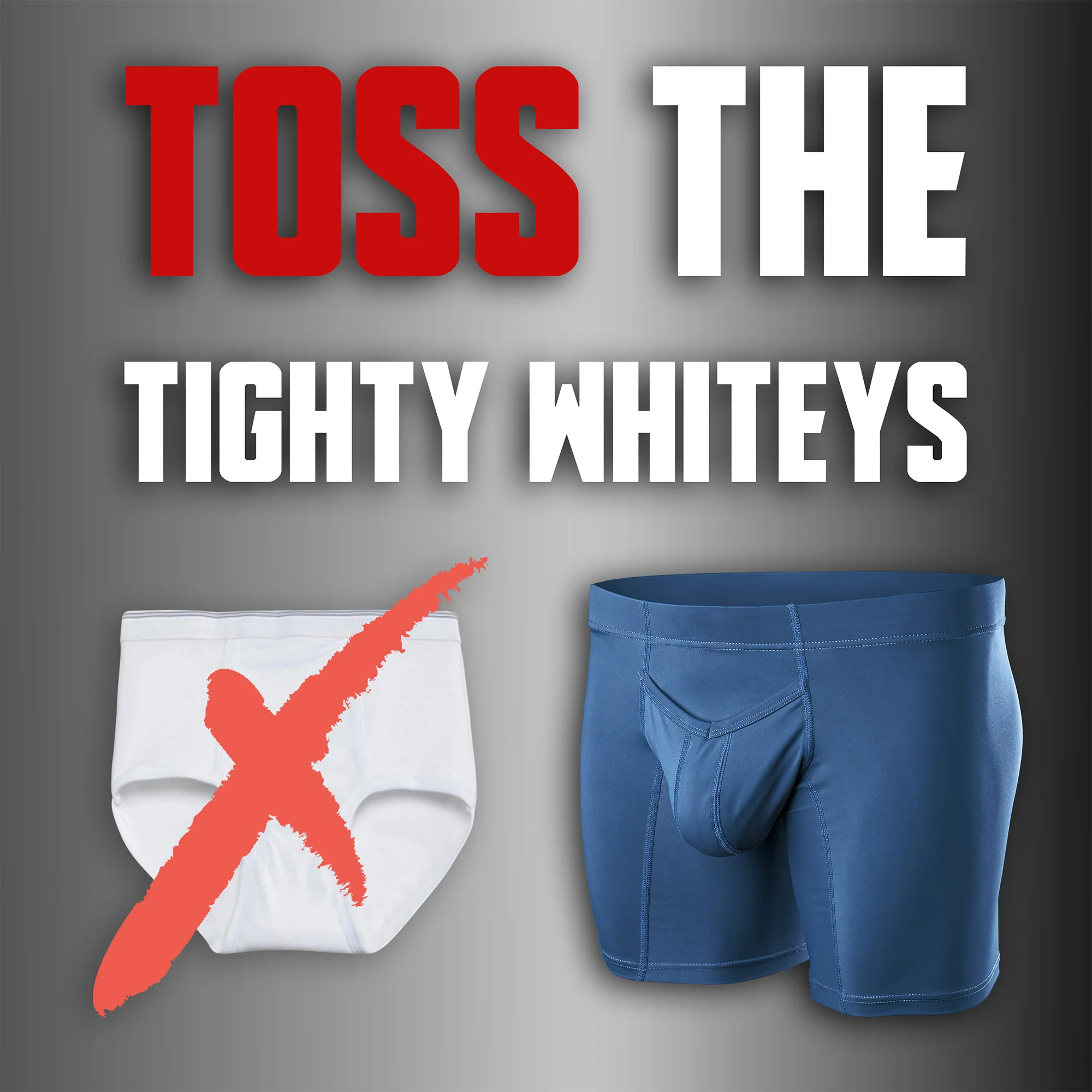 Nylon 7in Boxer Briefs V-Fly 3pk Black/Dark Blue/Gray - Image 5