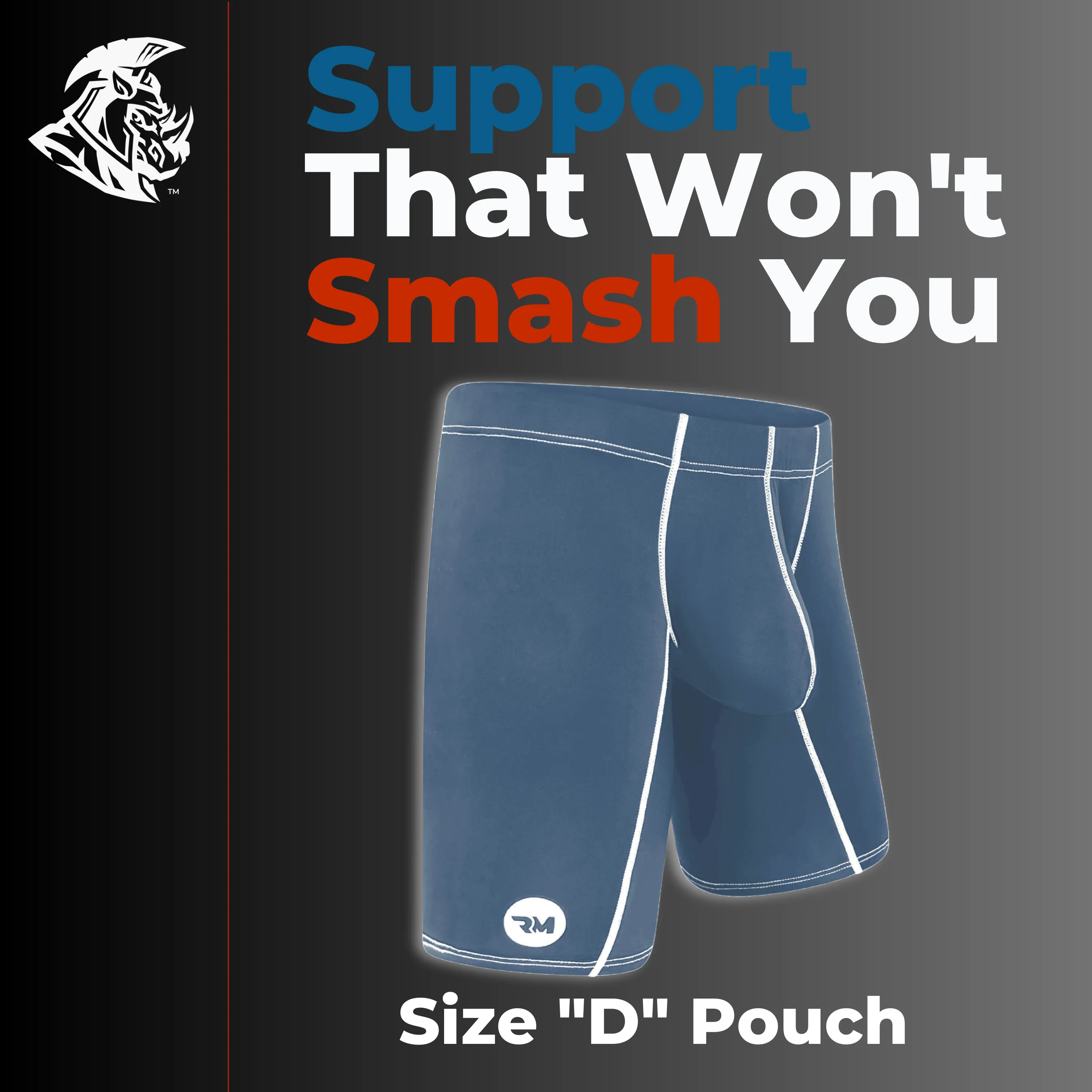 Nylon 9in Boxer Briefs No Fly 4pk Black/Dark Blue/Gray/Light Blue - Image 3