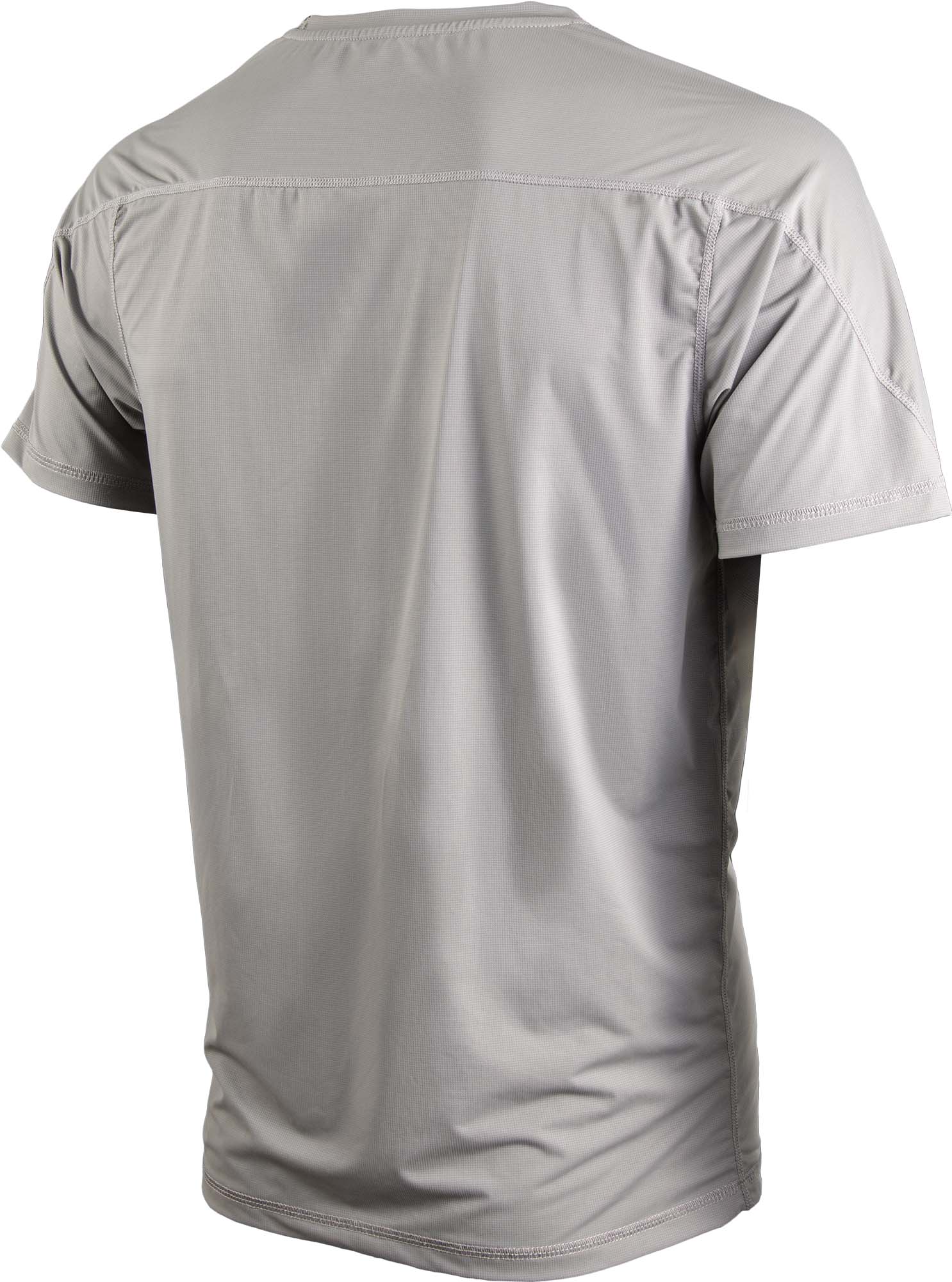 Nylon Short Sleeve Athletic Shirt 1pk Gray - Image 2