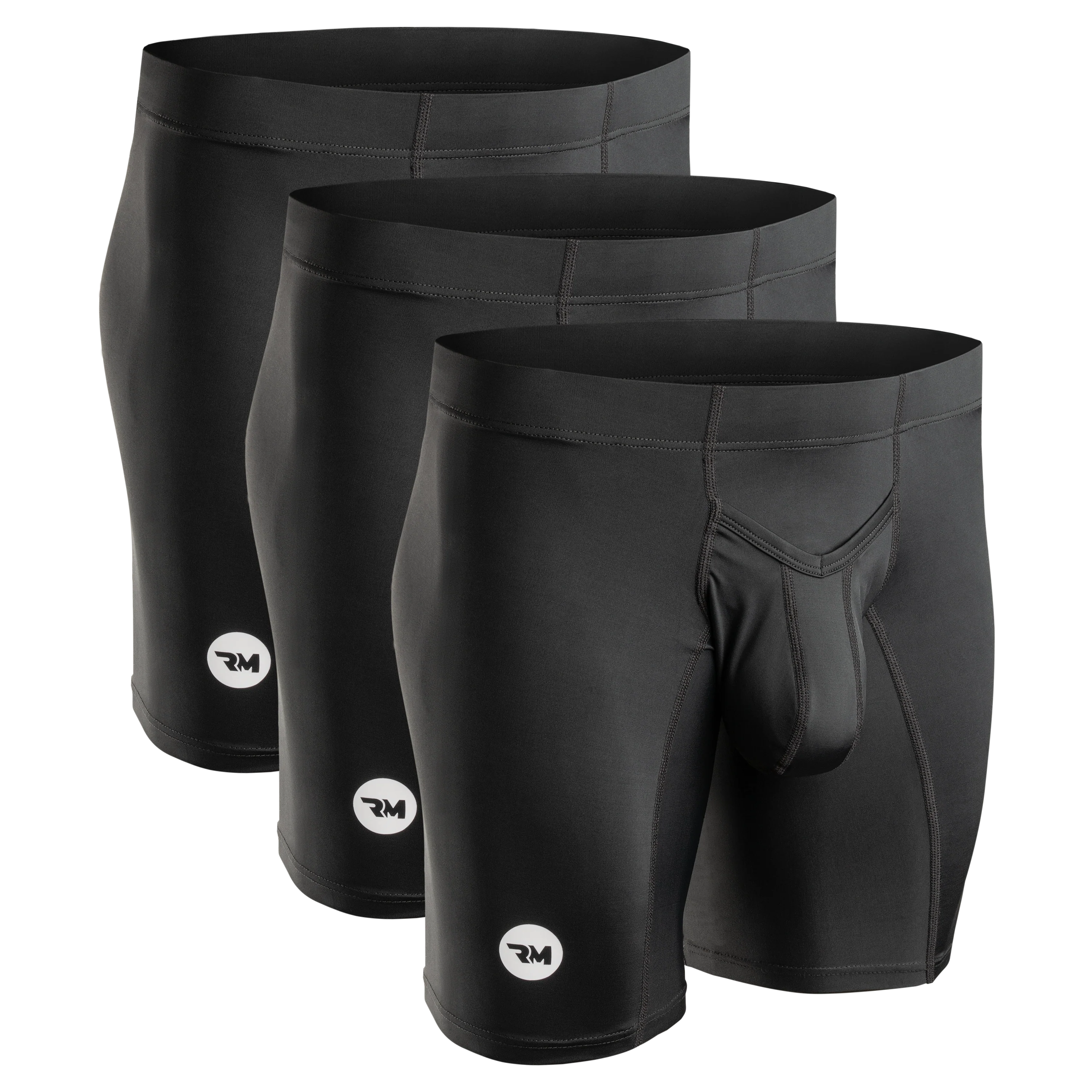 Nylon 9in Boxer Briefs V-FLY 3pk Black